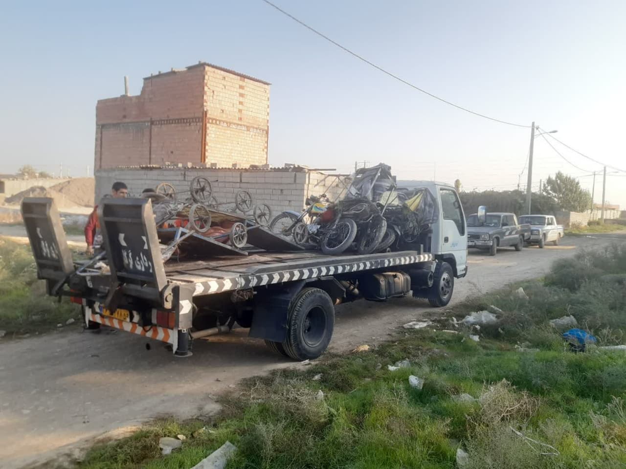 جمع آوری 87 دستگاه موتورسیکلت و گاری ضای...