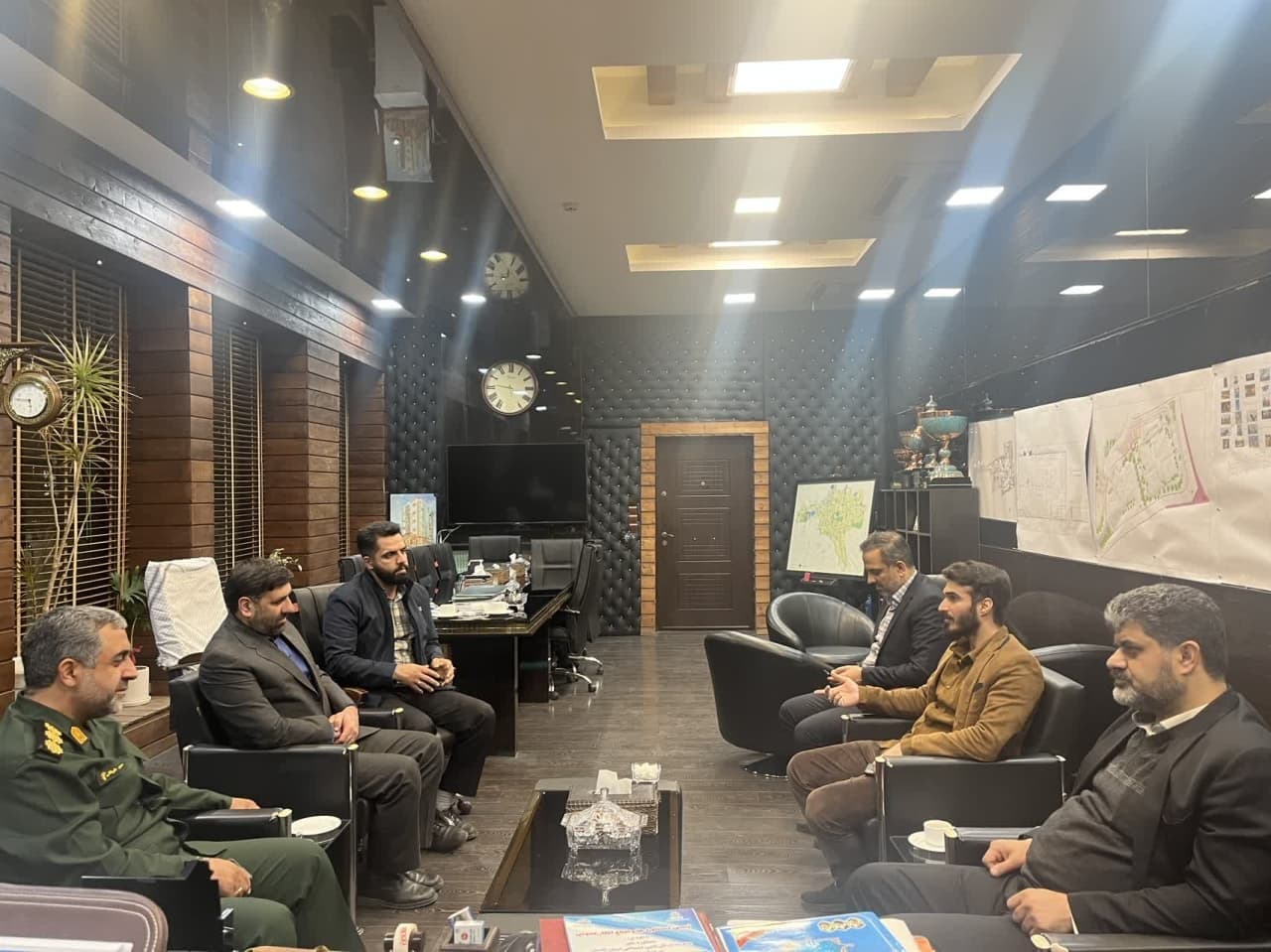 دیدار فرمانده سپاه شهرستان با شهردار گرگ...