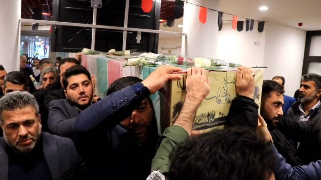 مراسم استقبال از پیکر پاک شهید گمنام در شهرداری گرگان