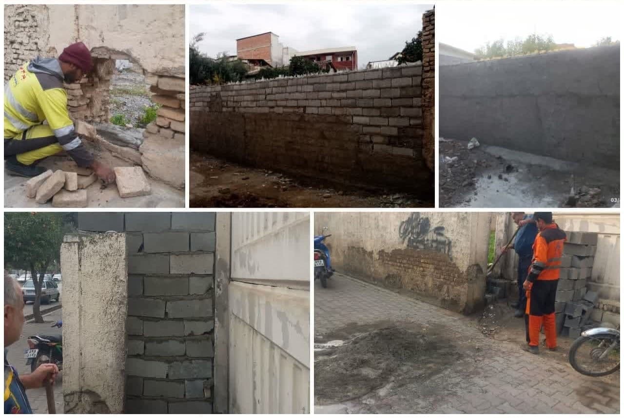 دیوارکشی ۹ زمین خالی و ملک رها شده در سطح شهر گرگان