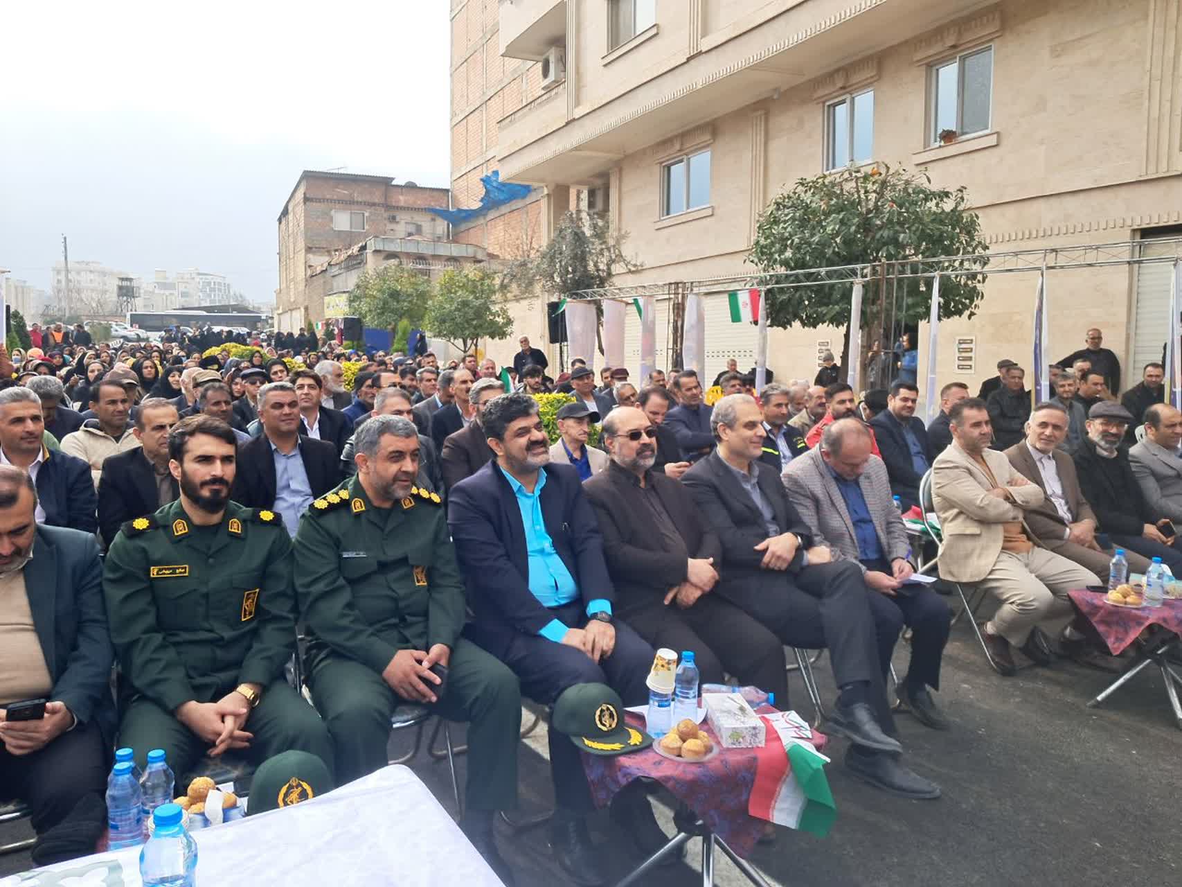 مراسم افتتاح متمرکز پروژه‌های زیربنایی، خدماتی و سرمایه‌گذاری شهرداری گرگان در دهه مبارک فجر
