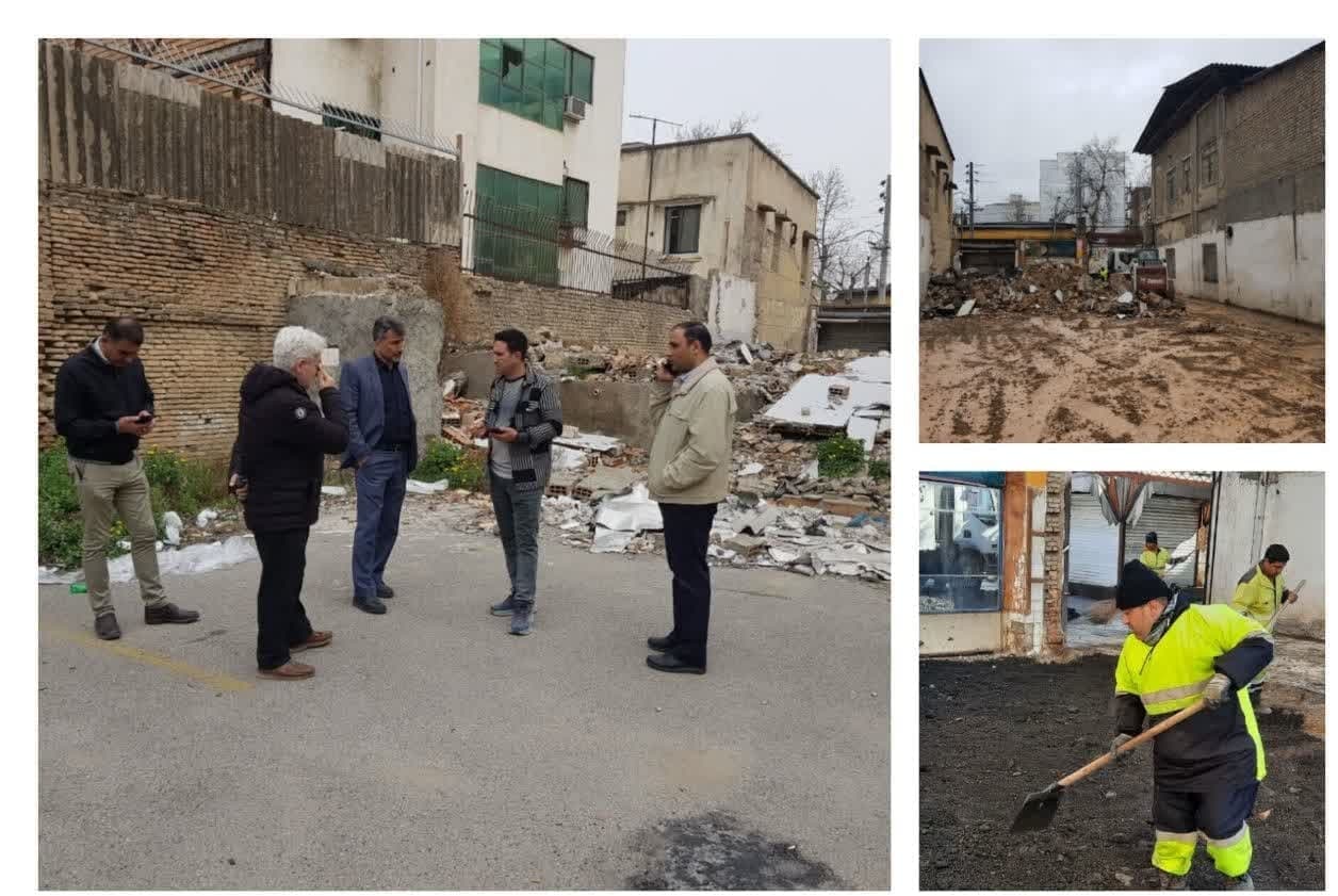 آماده‌سازی بازارچه نوروزی گرگان در خیابا...