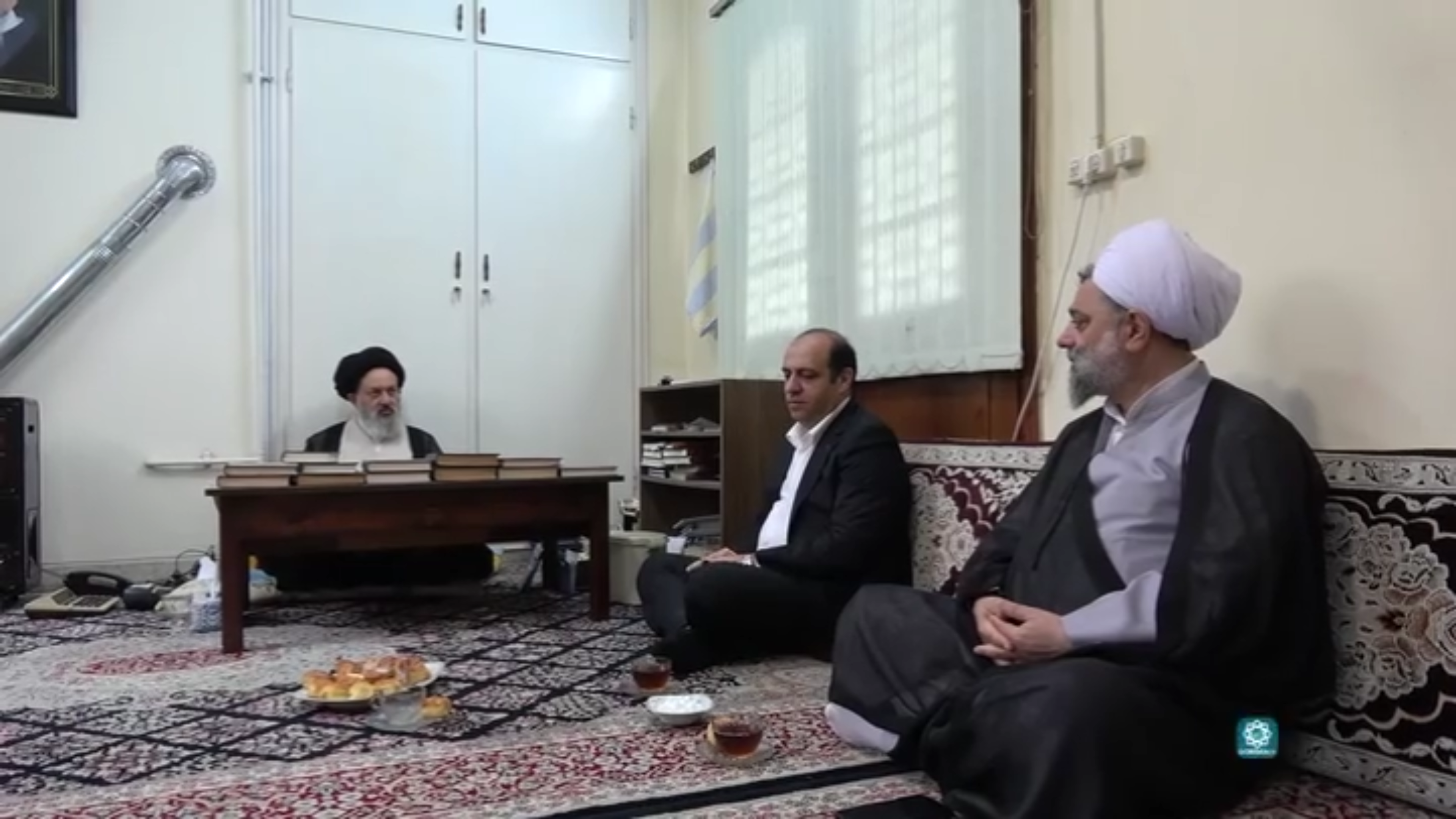 دیدار سرپرست شهرداری گرگان با بیت مرحومان آیت‌الله میبدی و آیت‌الله علوی گرگانی