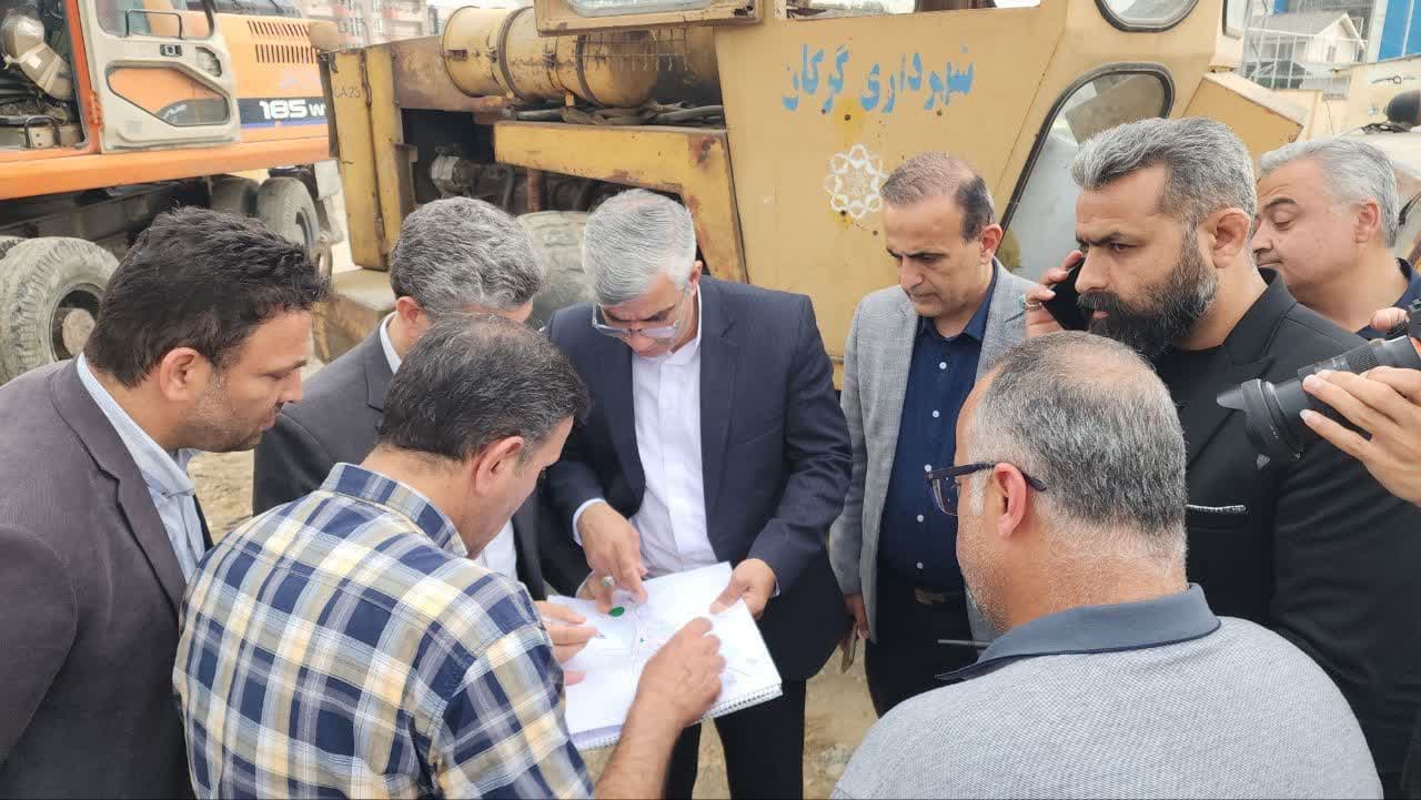 بازدید قائم‌مقام و مدیران شهرداری گرگان ...