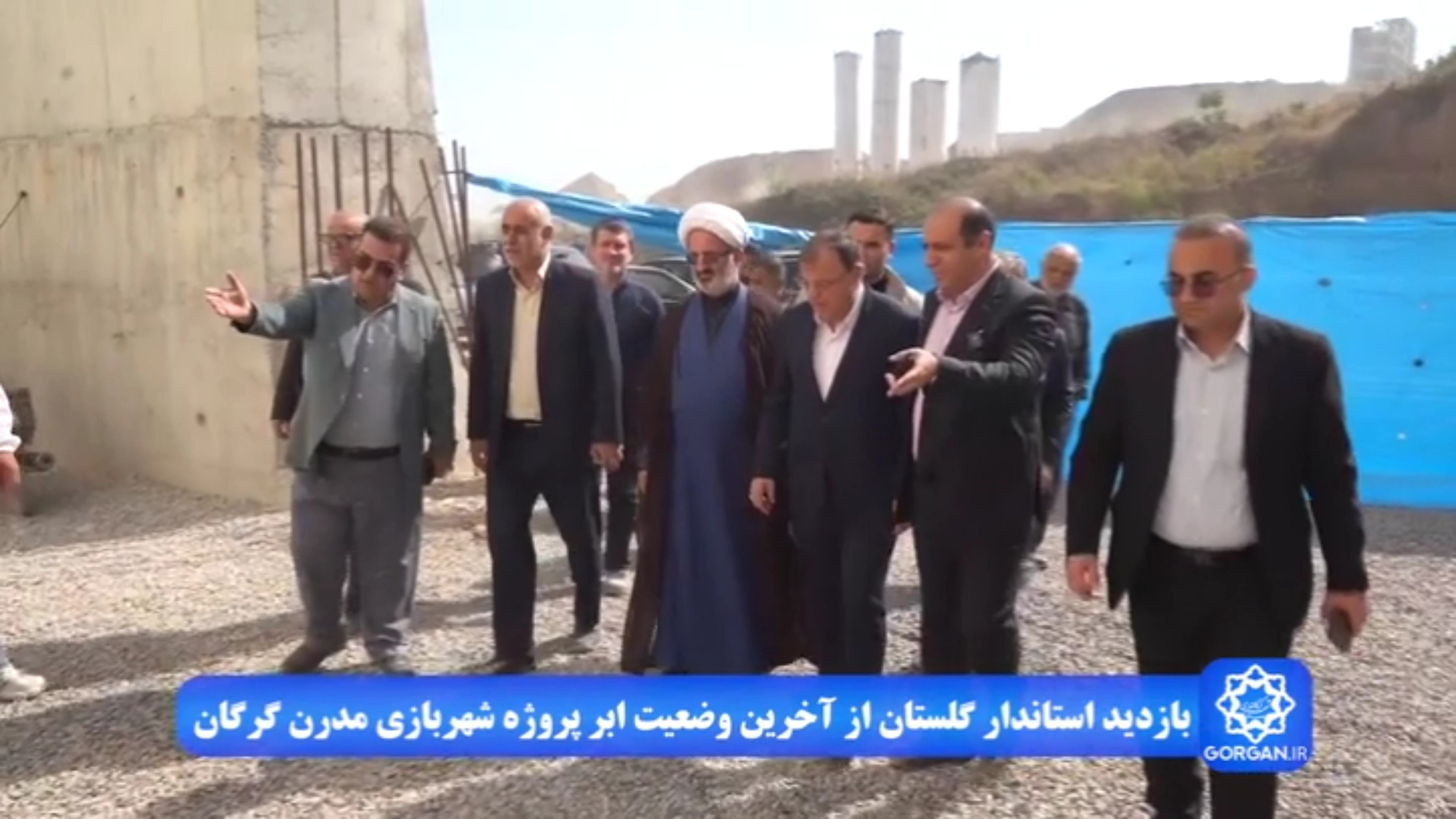 بازدید میدانی دکتر علی‌اصغر طهماسبی استاندار گلستان و مسئولان شهری از ابرپروژه شهربازی مدرن گرگان