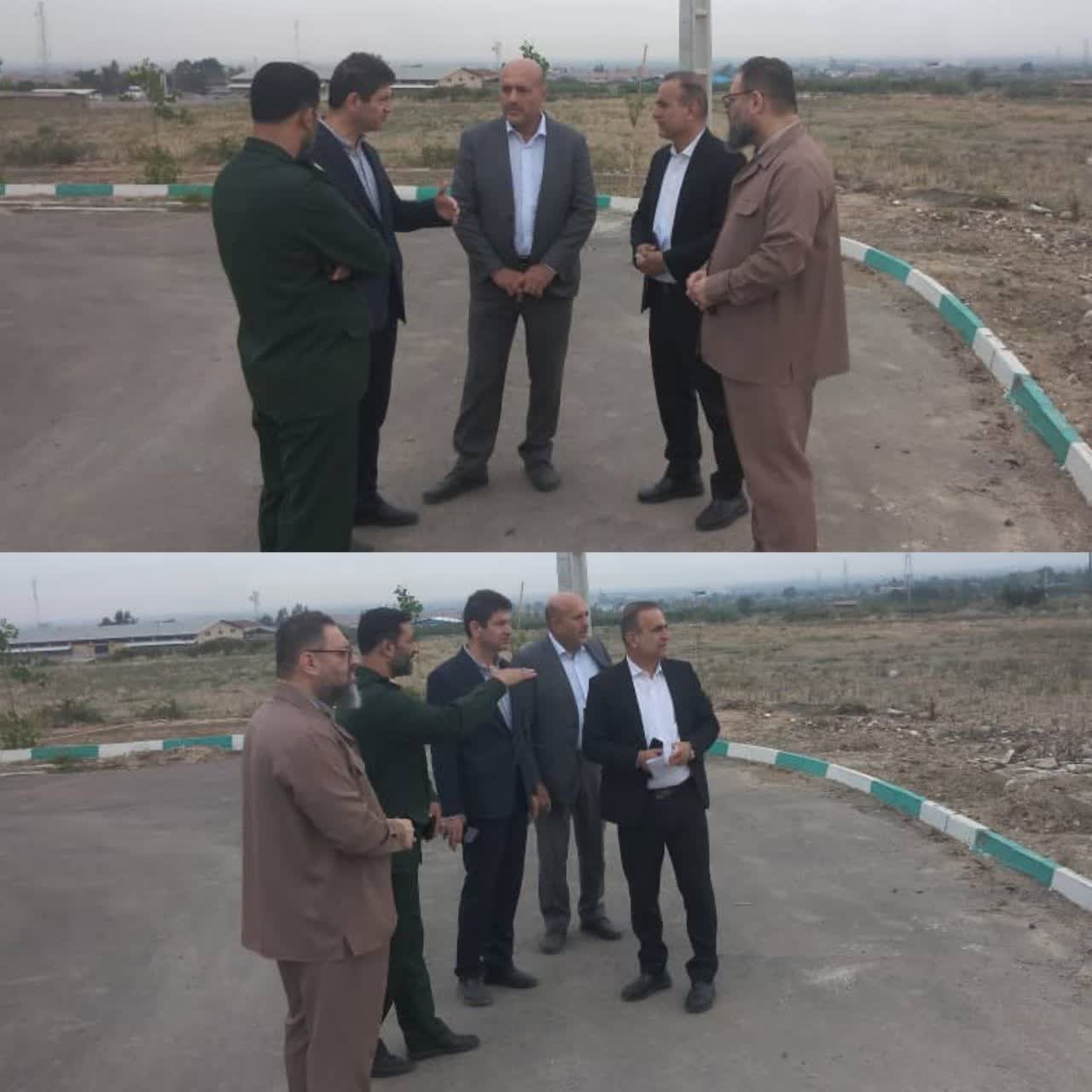 بازدید مقامات استانی و معاون شهردار گرگان از آرامستان در حال احداث شهرداری گرگان