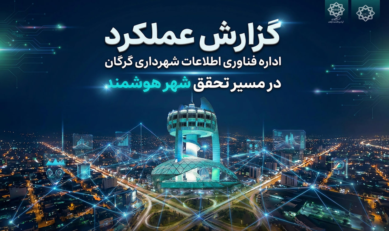 گزارش عملکرد اداره فناوری اطلاعات شهرداری گرگاندر مسیر تحقق شهر هوشمند