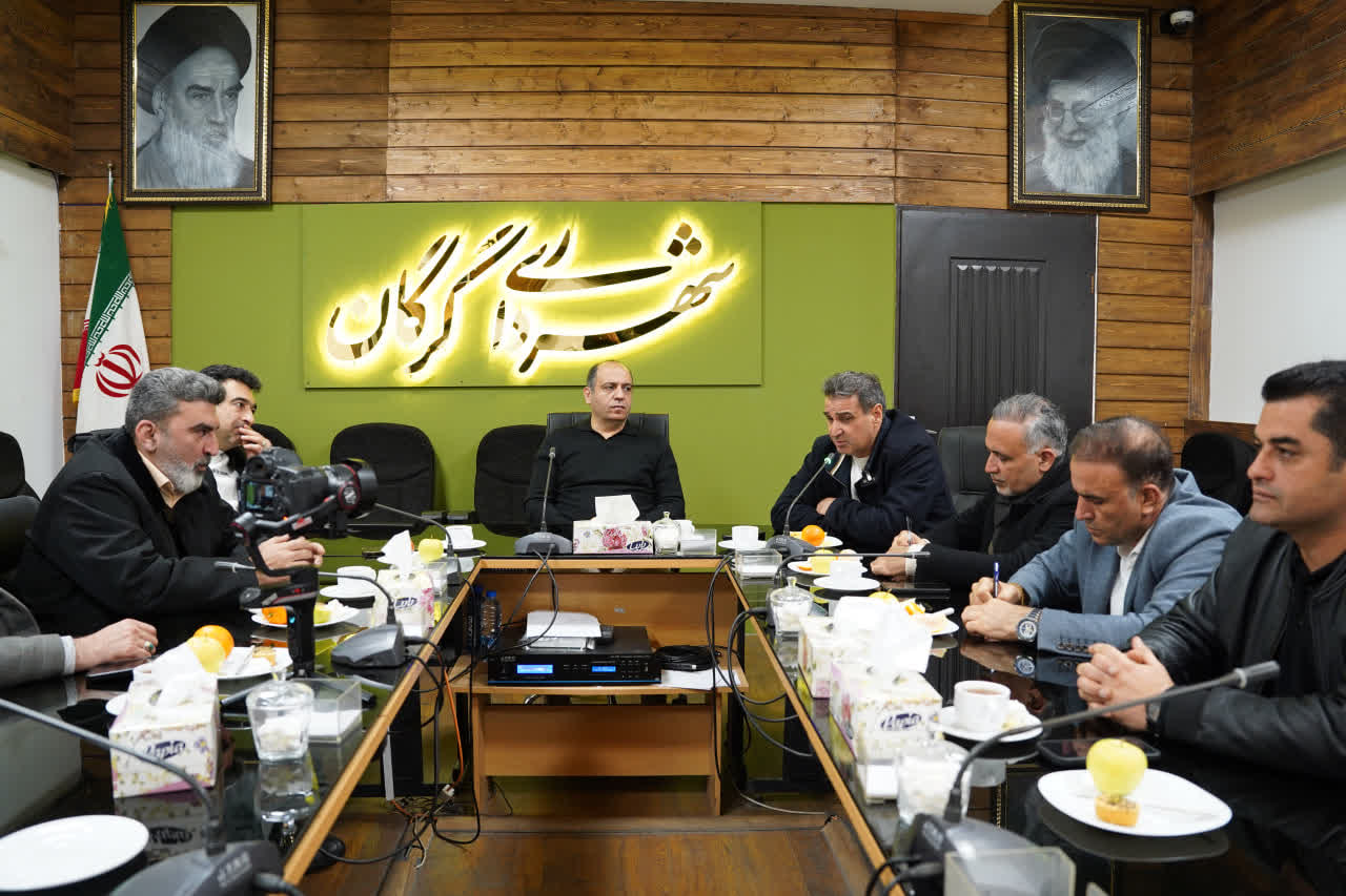 نشست شهردار گرگان با رئیس انجمن انبوه‌سا...