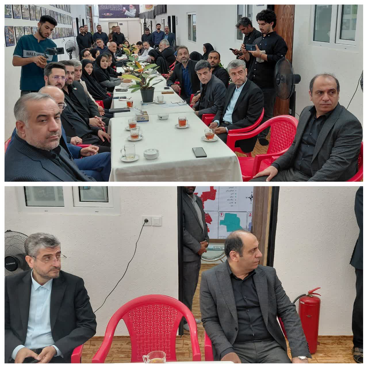 شهردار گرگان در نشست خبری تور رسانه‌ای دادگستری در ساختمان قرارگاه جهادی محلات