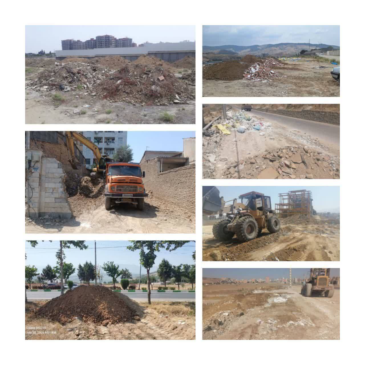 انتقال بیش از ۴ هزار کامیون خاک و نخاله شهر گرگان در خرداد ۱۴۰۵